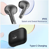 boAt Airdopes Alpha TWS Earbuds with upto 35 Hours Playback, ASAP Charge, BEAST Mode, boAt Signature Sound, ENx Technology, IPX5(Jet Black)