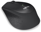 Logitech M330 Silent Plus Wireless Mouse, 2.4Ghz With Usb Nano Receiver, 1000 Dpi Optical Tracking, 2-Year Battery Life, Compatible With Pc, Mac, Laptop, Chromebook - Black