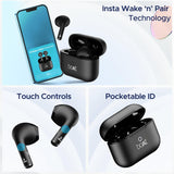 boAt Airdopes Alpha TWS Earbuds with upto 35 Hours Playback, ASAP Charge, BEAST Mode, boAt Signature Sound, ENx Technology, IPX5(Jet Black)