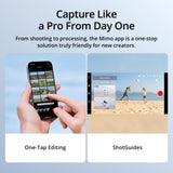 DJI Osmo Mobile 7 Gimbal Stabilizer for iPhone, Android, Built-in Tripod, Comfortable Grip, 3-Axis Phone Gimbal, ActiveTrack 7.0, OneTap Edit, Phone Charging,UAE Version, Official Warranty Support