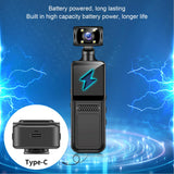 Handheld Action Camera, 4K HD WiFi Sports Camera with 180° Rotating Lens, 1.3 Inch HD Screen, 135° Ultra Wide, LED Flashlight, APP Control, Poc ket Camcorder for Travel