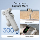 DJI Osmo Mobile 7 Gimbal Stabilizer for iPhone, Android, Built-in Tripod, Comfortable Grip, 3-Axis Phone Gimbal, ActiveTrack 7.0, OneTap Edit, Phone Charging,UAE Version, Official Warranty Support
