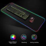 Goodstuff Rgb Gaming MoUSe Pad, Extra Large Soft Led Extended MoUSe Pad, Anti - Slip Rubber Base Computer Keyboard MatGoodstuff