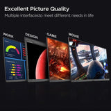 KOORUI 24 - Inch IPS Business Monitor Full HD1920 x 1080, 100Hz Refresh Rate, 5ms Response Time, sRGB 99% Color Gamut, 16.7m Maximum Color, Built - in Speaker, Tilt Adjustable, HDMI & VGA, Freesync - P02KOORUI