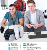 OIVO PS5 Charging Station, OIVO 2H Fast PS5 Controller Charger for Playstation 5 Dualsense Controller, Upgrade PS5 Charging Dock with 2 Types of Cable, PS5 Charger for Dual PS5 Controller, USBVisit the OIVO Store