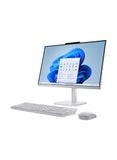 Lenovo AIO A100 All-in-One Desktop – 23.8″ FHD IPS Display, Intel i3-N305, 16GB DDR4, 512GB SSD, Wi-Fi 6, Windows 11 Pro, Wireless Keyboard & Mouse, 1 Year Lenovo Warranty (Cloud Grey)(Upgraded)