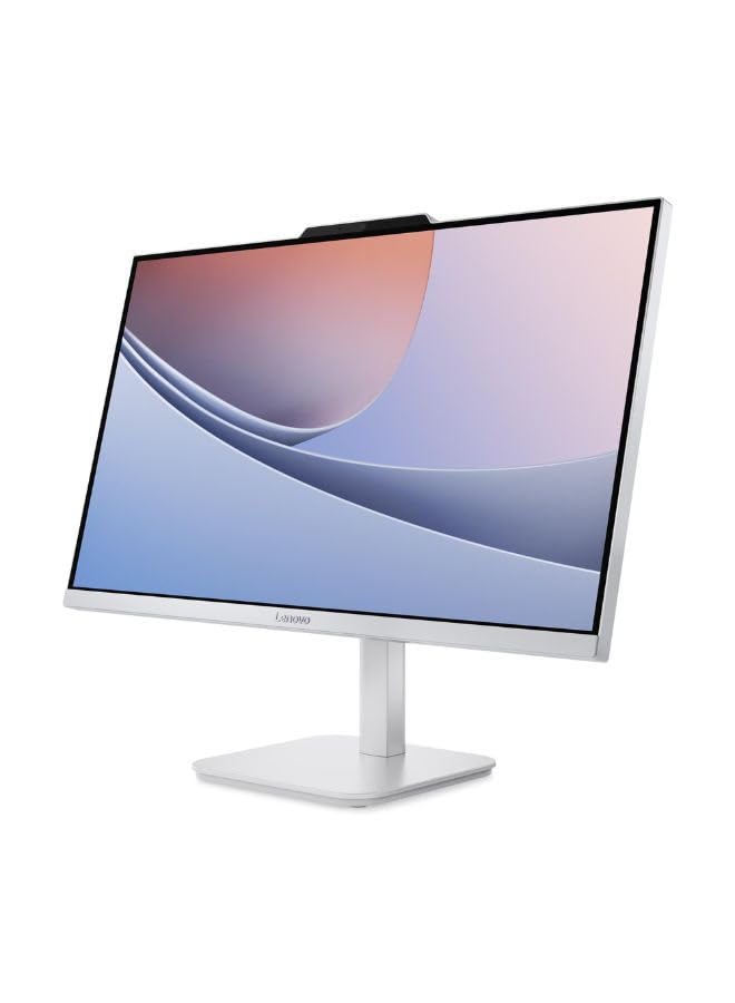 Lenovo AIO A100 All-in-One Desktop – 23.8″ FHD IPS Display, Intel i3-N305, 16GB DDR4, 512GB SSD, Wi-Fi 6, Windows 11 Pro, Wireless Keyboard & Mouse, 1 Year Lenovo Warranty (Cloud Grey)(Upgraded)