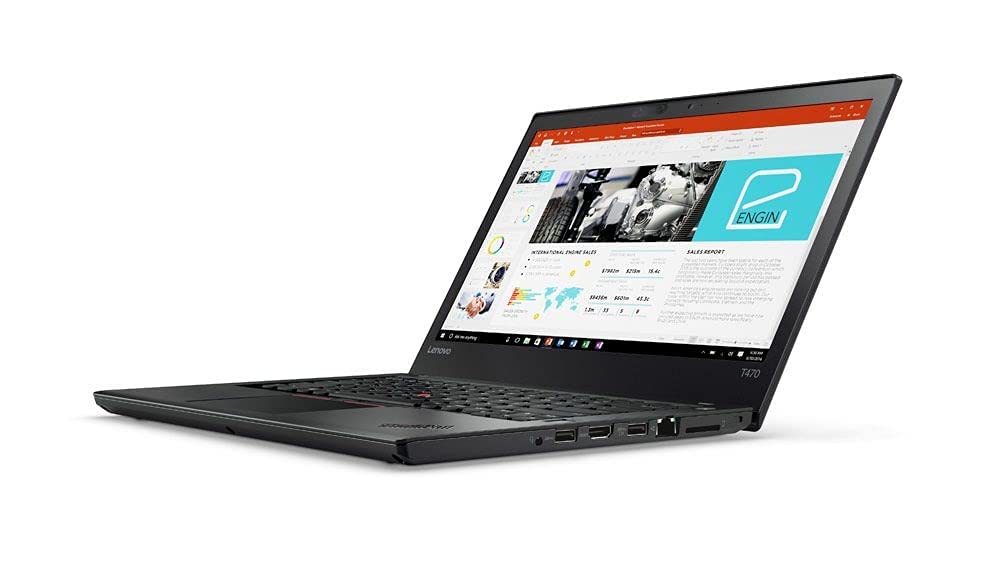 Lenovo ThinkPad T470 Renewed Business Laptop | intel Core i7-6th Gen. CPU | 8GB RAM | 256GB SSD | 14.1 inch Display | Windows 10 Professional | RENEWED