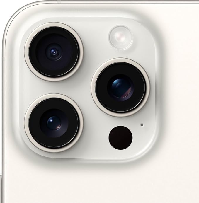 Apple (Refurbished) iPhone 15 Pro Max, 256GB, White Titanium - Dual eSIM (US Version)