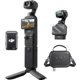 DJI Osmo Pocket 3 Combo, vlog Camera 4K with 1-Inch CMOS and 4K/120fps Video, 3-Axis Stabilization, Digital Camera, Fast Focus, Includes Microphone for Clear Sound, YouTube