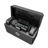Hollyland LARK MAX Wireless Microphone, ENC Noise Canceling, Studio Audio Quality, 22H Duration, 820ft Range, 8GB Storage Recording Mic, Compatible with DSLR Camera, iPhone, Android and PC, black