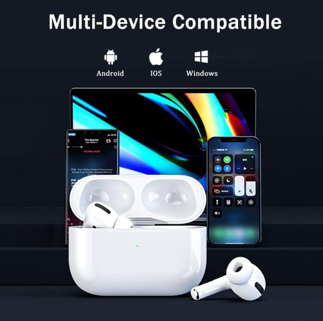 airpod Wireless Earbuds,pro 2nd Bluetooth 5.3 in Ear Headphones with Noise Cancelling. 30H Playtime HiFi Stereo Bluetooth Earphones, IPX8 Waterproof Touch Control Headphones for iPhone/Android/IOS
