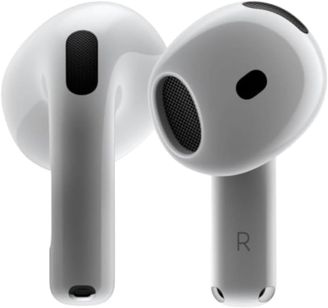 Earbuds-4 Bluetooth Headphones with Active Noise Cancellation Adaptive Audio Personalized Spatial AudioUSB-C Charging Case.