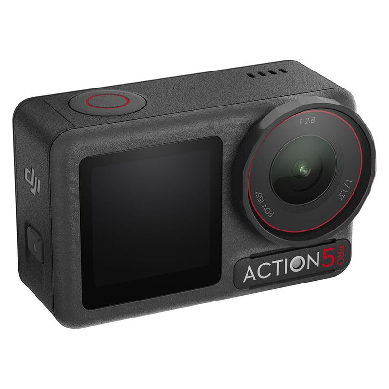 DJI Osmo Action 5 Pro Adventure Combo - Revolutionary Image Quality Action Camera, Bursting With 40MP of Action,upgraded to 4K/120fps,1/1.3″Sensor, Dual OLED Touchscreens,47GB Built-in Storage.