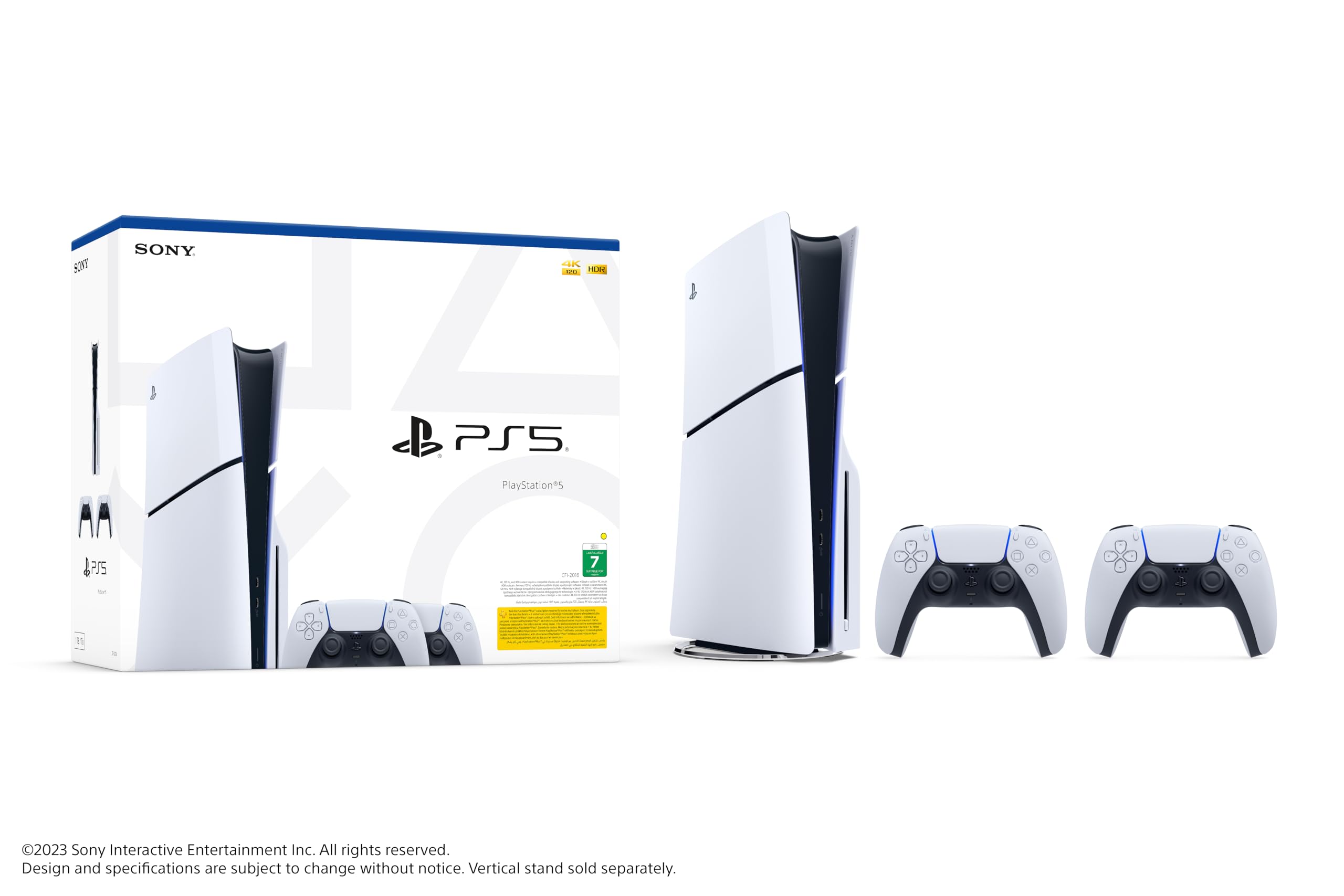 PlayStation 5 Disc Slim Console + Extra Controller - UAE Version