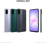 Samsung Galaxy A07 LTE, Android Smartphone, 128GB Storage, 4GB RAM, Black, 6x OS Upgrades, Large Display, 6nm Processor (UAE Version)