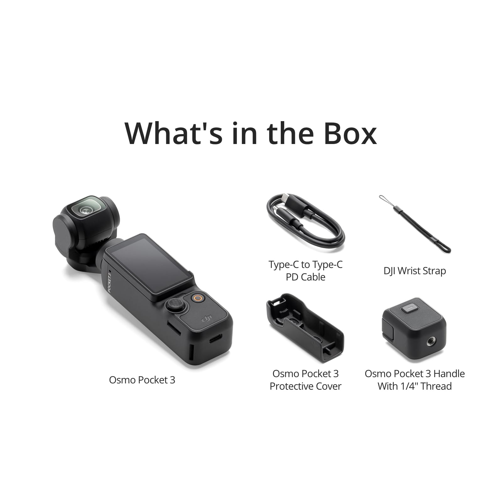 DJI Osmo Pocket 3, Vlogging Camera with 1'' CMOS & 4K/120fps Video, 3-Axis Stabilization, Face/Object Tracking, Fast Focusing, 2" Rotatable Touchscreen, UAE Version with Official Warranty Support