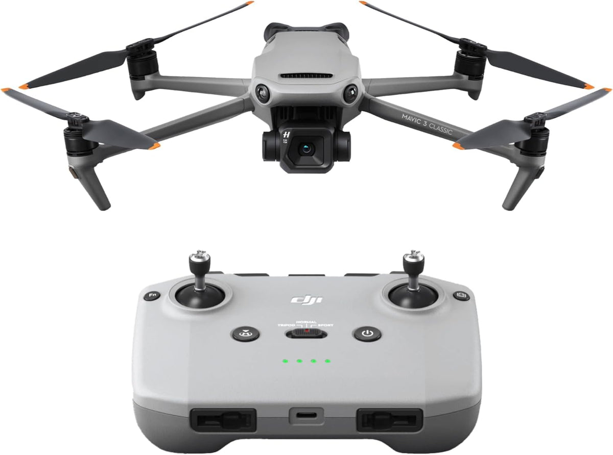 DJI Mavic 3 Classic – Drone with Camera, 4/3 CMOS Hasselblad Camera, DJI RC-N1 Remote Controller, 5.1K HD Video, 46-Min Flight Time, Obstacle Sensing, Drone DJI, 15km Transmission Range, Advanced RTH