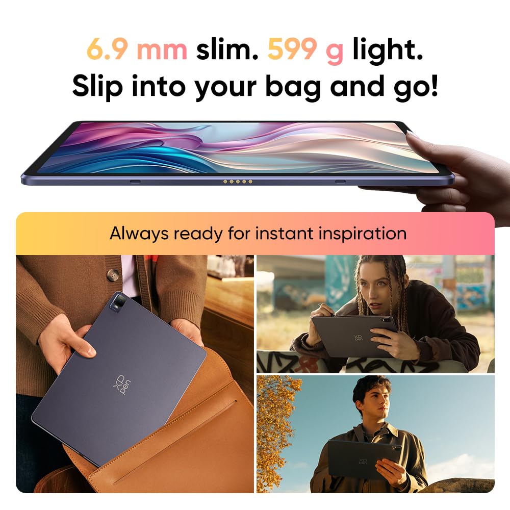 XP-PEN Magic Drawing Pad 12.2 Inch Standalone Drawing Tablet No Computer Needed with 16384 Pressure Levels X3 Pro Battery-Free Stylus Paper-Like Screen 8GB + 256GB Portable for Digital Drawing Artists