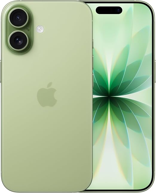 Apple iPhone 17 256 GB: 6.3-inch Display with ProMotion, A19 Chip, Center Stage Front Camera for Smarter Group Selfies, Improved Scratch Resistance, All-Day Battery Life; Sage