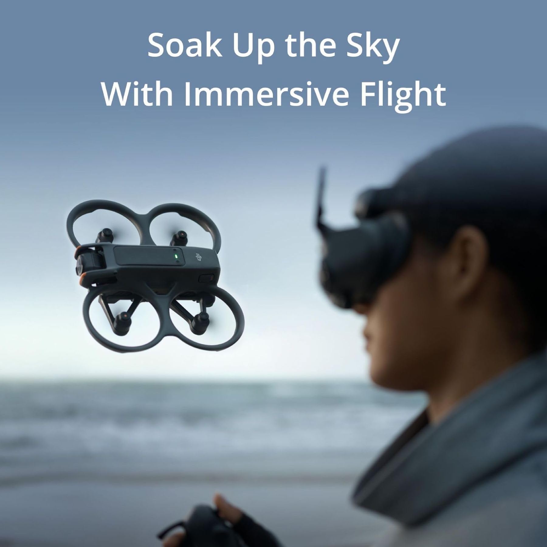 DJI Avata 2 Fly More Combo (1 Battery), FPV Drone with Camera 4K, Built-in Propeller Guard, Goggles 3 and RC Motion 3 Included, MOIAT Certified-UAE Version with Official Warranty Support