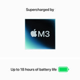 Apple 2024 MacBook Air (13-inch, Apple M3 chip with 8‑core CPU and 10‑core GPU, 8GB Unified Memory, 512GB) - Space Gray