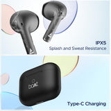 boAt Airdopes Alpha TWS Earbuds with upto 35 Hours Playback, ASAP Charge, BEAST Mode, boAt Signature Sound, ENx Technology, IPX5(Jet Black)