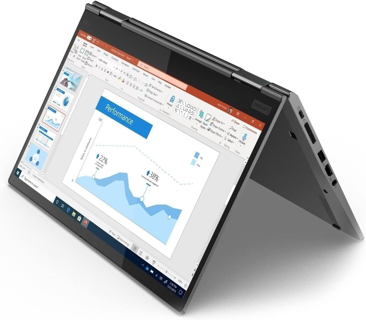 Lenovo ThinkPad X1 Yoga Renewed Business 2in1 Laptop | intel Core i5-8th Generation CPU | 8GB RAM | 256GB Solid State Drive (SSD) | 14.1 inch Touchscreen | Windows 10 Professional | RENEWED