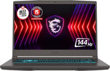 MSI Thin 15 Gaming Laptop 15.6" FHD IPS 144Hz Intel Octa-core i5-13420H (Beats i7-11800H) 16GB RAM 512GB SSD GeForce RTX 4050 Backlit USB-C Win11Pro w/ICP Hub