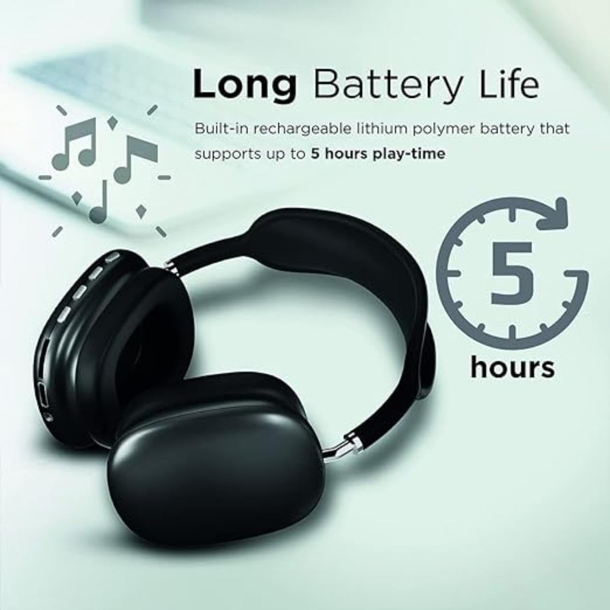 Generic ""Premium P9 Over-Ear Wireless Bluetooth Headphones - Noise Cancelling, Hi-Fi Stereo Sound, Sport Headset with Microphone, Compatible with All Phones for Enhanced Music and Calls""