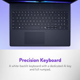 Alienware 16 Aurora Gaming Laptop AC16250-16" WQXGA 120Hz Display, Intel Core 7-240H Processor, 16GB DDR5 RAM, 1TB SSD, NVIDIA GeForce RTX 5050 8GB Graphics, Windows 11 Home, Onsite Service - Blue