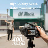 DJI Mic Mini (2TX+1RX+Charging Case), Detail-Rich Audio, 48h Use, Noise Cancelling, Automatic Limiting, Wireless Mic for Camera/iPhone/Android, Vlog, UAE Version, DJI Official Warranty Support