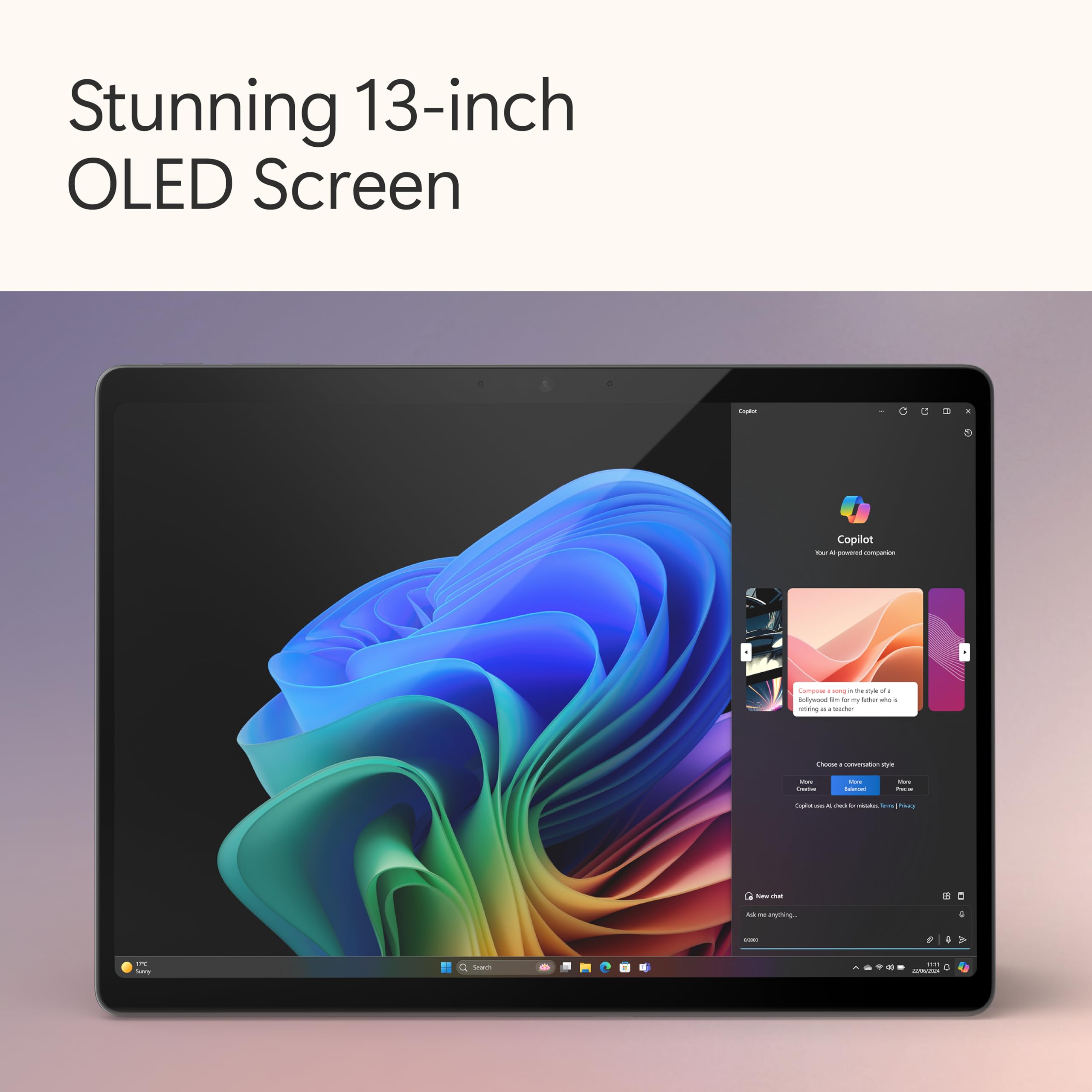 Microsoft Surface Pro (11th Edition - 2024), Copilot+PC, 2 in 1, 13'LCD upto 120Hz Display, Snapdragon X Plus, Qualcomm Hexagon with 45 TOPS NPU, Qualcomm Adreno GPU, 16GB RAM, 512GB SSD, Black