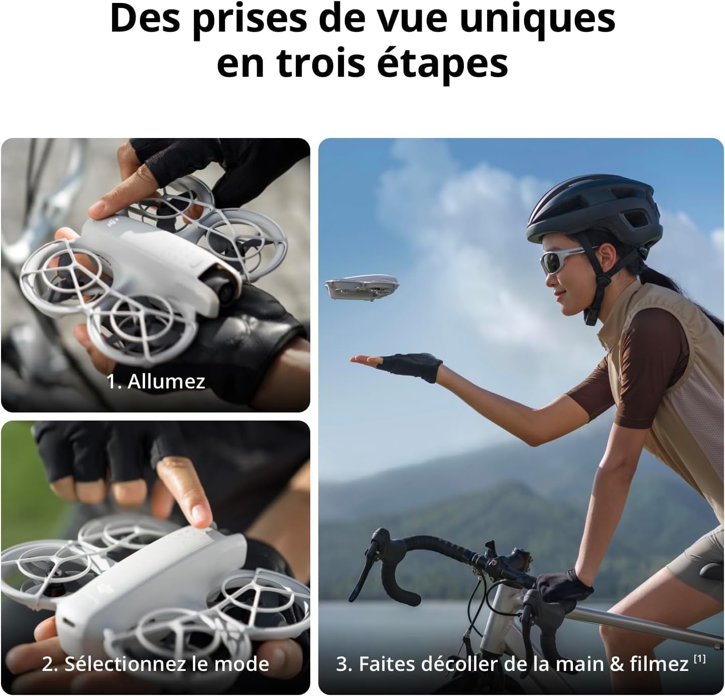 DJI Neo Fly More Combo, 4K UHD Camera Drone, 135g, AI Subject Tracking, QuickShots, Stabilized Video, RC-N3 & 3 Batteries for 60 Flights, MOIAT Certified - UAE Version with Official Warranty Support