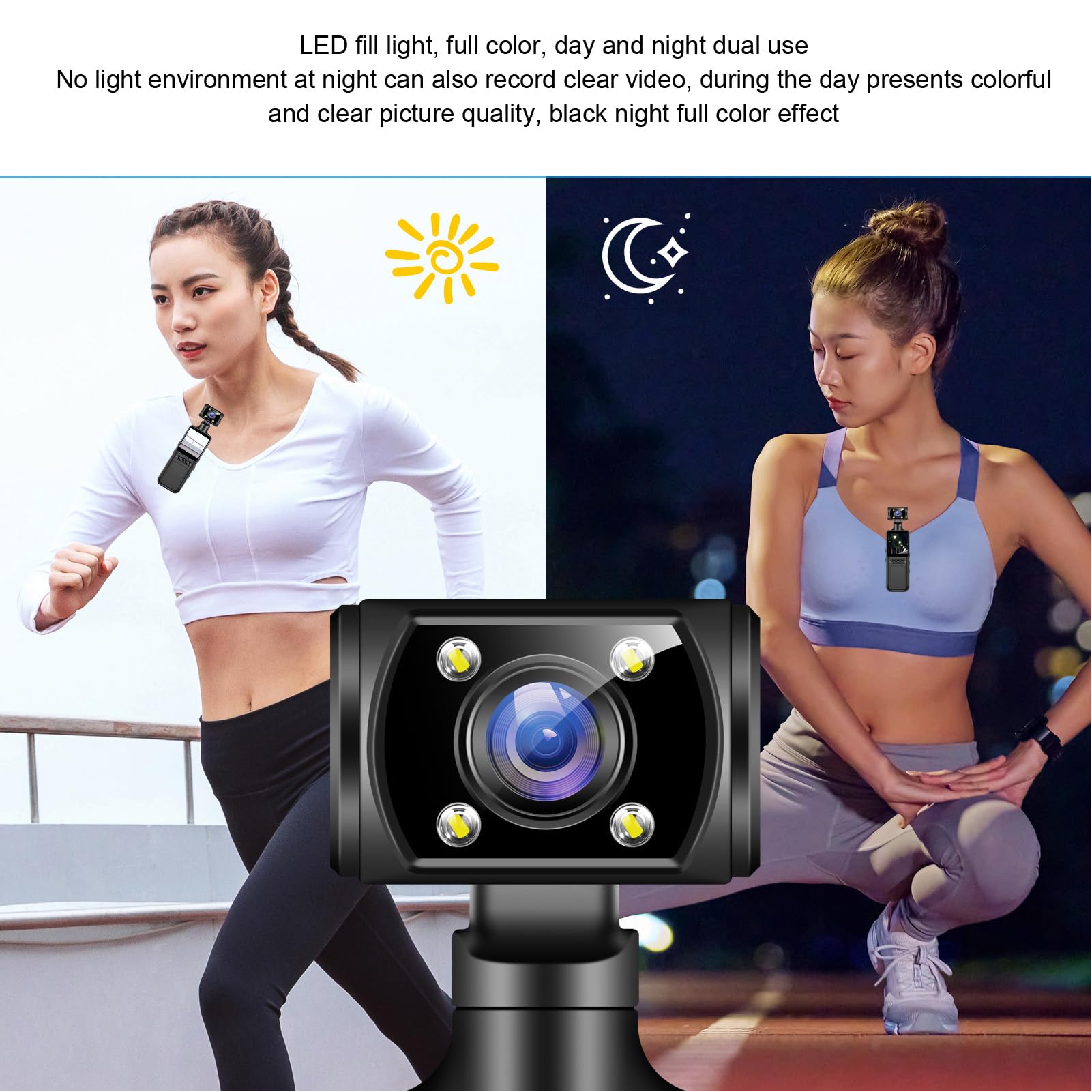 Handheld Action Camera, 4K HD WiFi Sports Camera with 180° Rotating Lens, 1.3 Inch HD Screen, 135° Ultra Wide, LED Flashlight, APP Control, Poc ket Camcorder for Travel