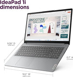 Lenovo Ideapad 1i 15.6" Full HD Laptop, 13th Gen Intel Core i5-1335U, 16GB RAM, 256GB SSD, Intel Iris Xe Graphics, Windows 11 Home, English Keyboard, Cloud Grey