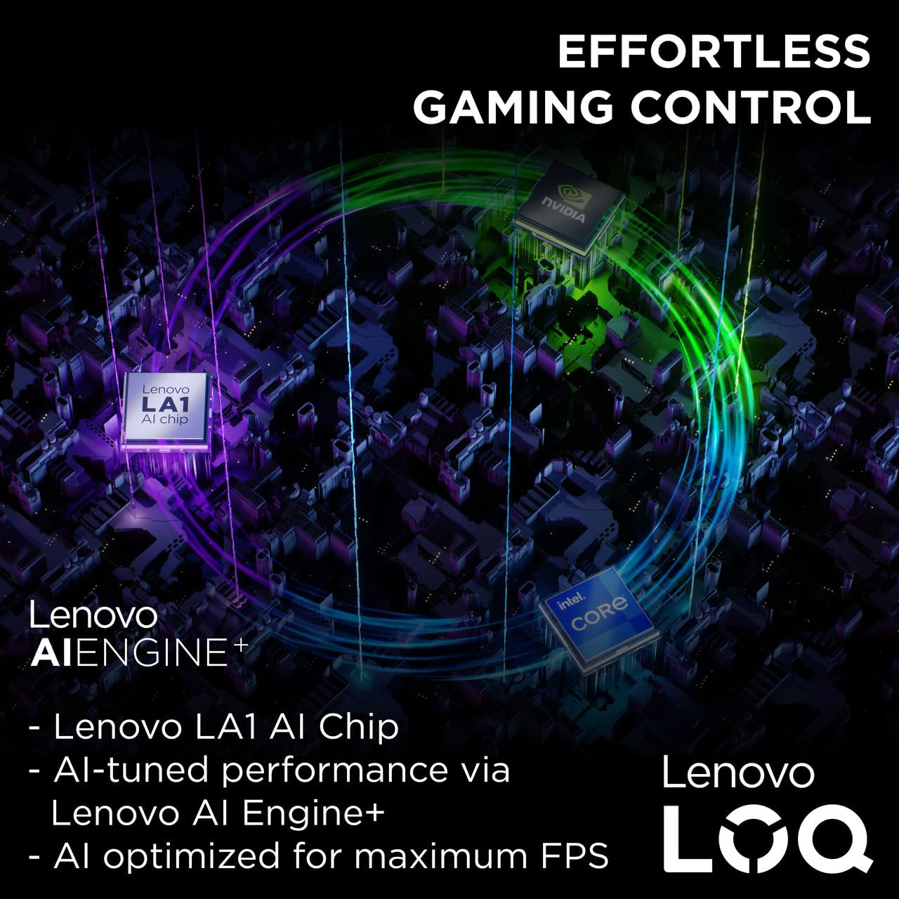 Lenovo LOQ 15IAX9 Gaming Laptop with LA1 AI Chip, 15.6" FHD 144Hz Display, Intel i5-12450HX, 24GB RAM, 512GB SSD, RTX 4050 6GB, Backlit Eng- Ar KB, Win 11, Luna Grey - [83GS00C3AX]