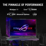 ASUS ROG Strix G16 Gaming Laptop, 16" 165Hz FHD IPS Display, Intel Core i7-13650HX, 16GB DDR5 RAM, 1TB SSD, NVIDIA GeForce RTX 4060, Wi-Fi 6E, English Keyboard, Windows 11 Home