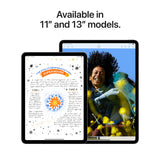 Apple iPad Air 11-inch (M2): Liquid Retina display, 128GB, Landscape 12MP Front Camera/12MP Back Camera, Wi-Fi 6E + 5G Cellular with eSIM, Touch ID, All-Day Battery Life - Blue
