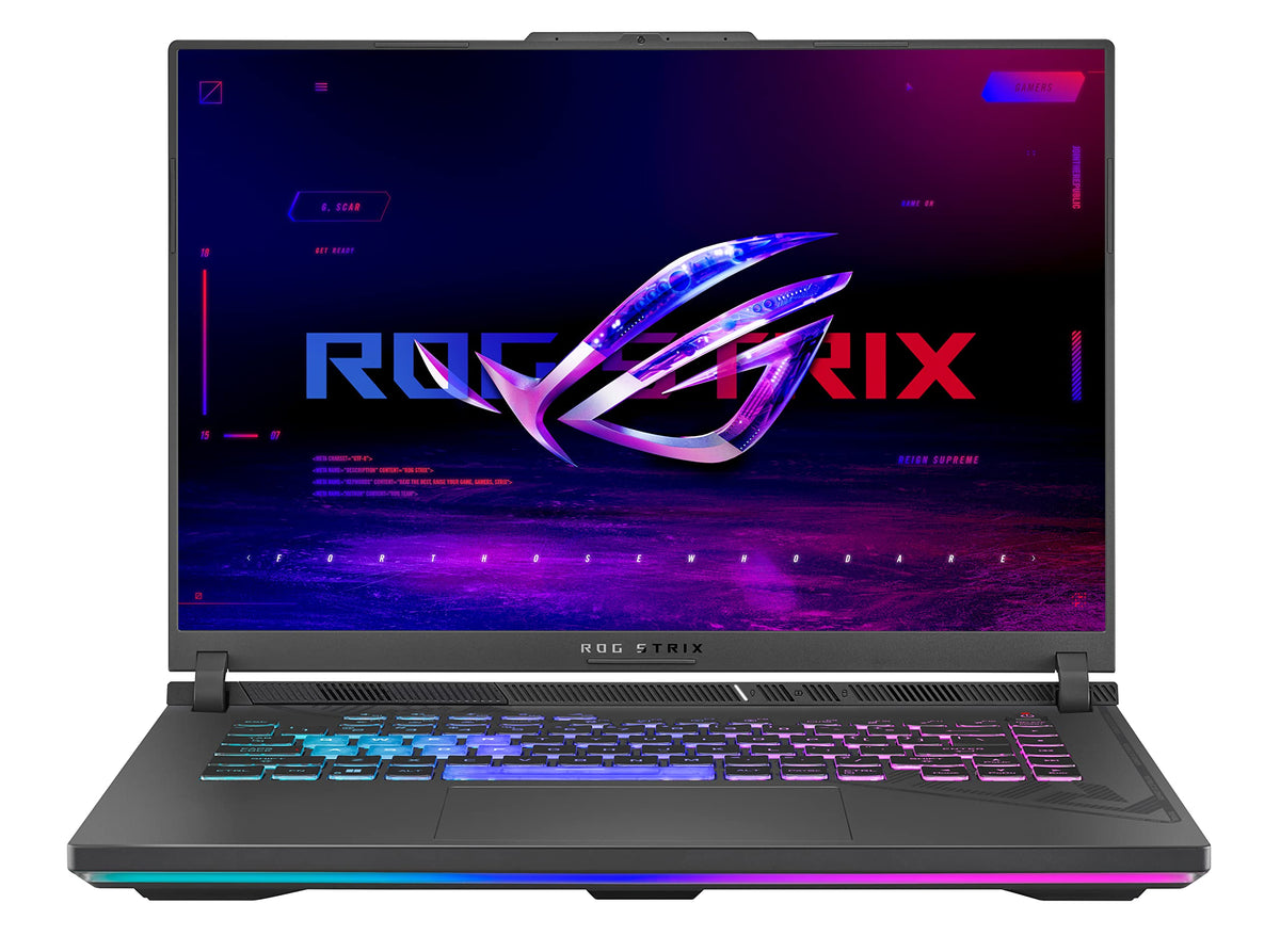 ASUS ROG Strix G16 Gaming Laptop, 16" 165Hz FHD IPS Display, Intel Core i7-13650HX, 16GB DDR5 RAM, 1TB SSD, NVIDIA GeForce RTX 4060, Wi-Fi 6E, English Keyboard, Windows 11 Home