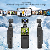 Handheld Action Camera, 4K HD WiFi Sports Camera with 180° Rotating Lens, 1.3 Inch HD Screen, 135° Ultra Wide, LED Flashlight, APP Control, Poc ket Camcorder for Travel
