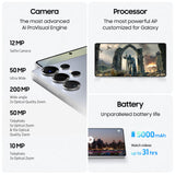 Samsung Galaxy S25 Ultra AI Phone, 256GB Storage, 12GB RAM, Titanium Silverblue, Android Smartphone, 200MP Camera, S Pen, Long Battery Life (UAE Version)