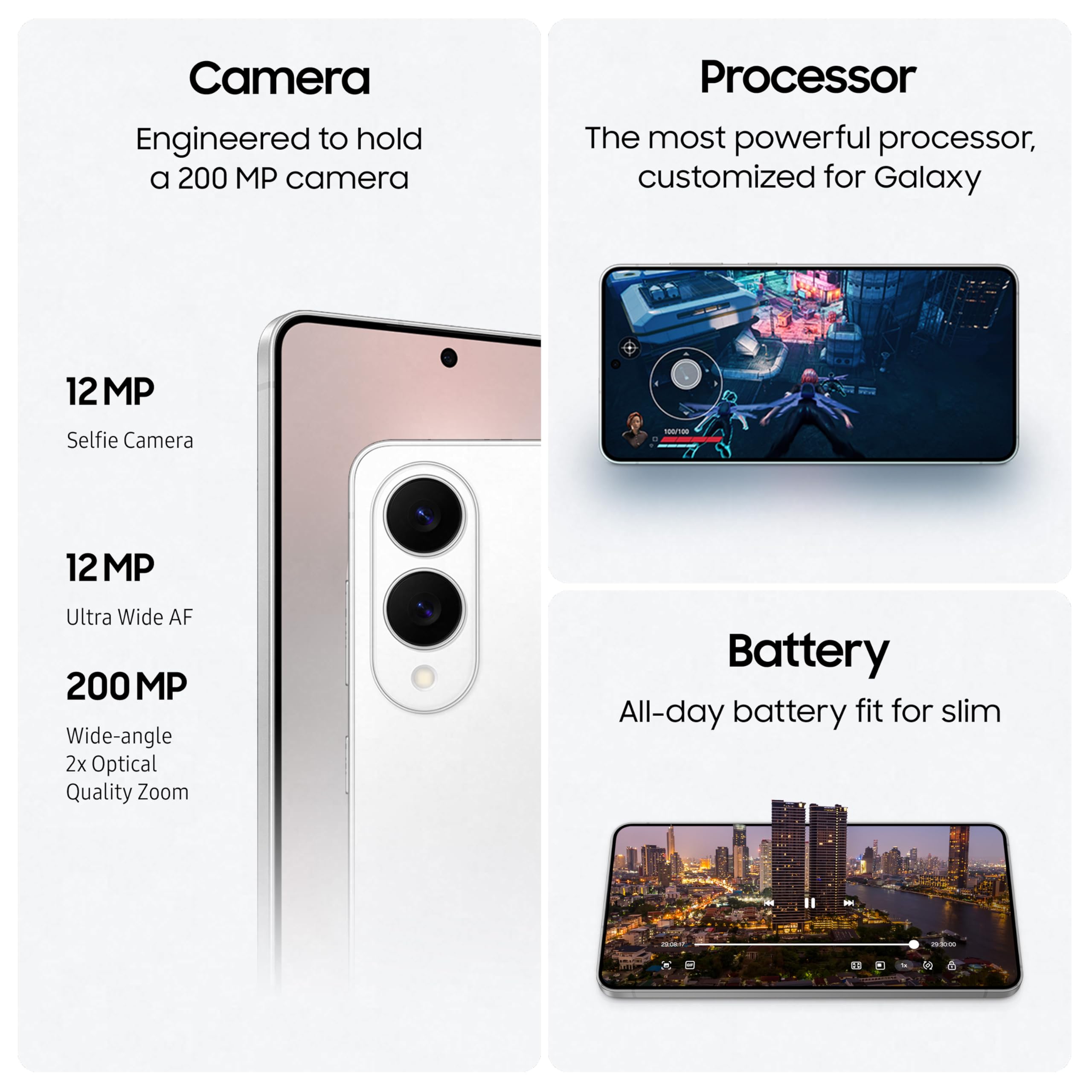 Samsung Galaxy S25 Edge AI Phone, 256GB Storage, 12GB RAM, Titanium Jetblack, Galaxy AI, Android Smartphone, 200MP Camera, Long Battery Life,(UAE Version)