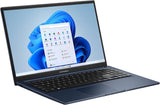 ASUS Vivobook 15 Laptop, 15.6” FHD (1920 x 1080) Display, Intel Core i3-1215U CPU, Intel UHD Graphics, 8GB RAM, 128GB SSD, Windows 11 Home in S Mode, Quiet Blue, F1504ZA-AS34