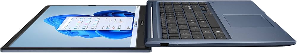 ASUS Vivobook 15 Laptop, 15.6” FHD (1920 x 1080) Display, Intel Core i3-1215U CPU, Intel UHD Graphics, 8GB RAM, 128GB SSD, Windows 11 Home in S Mode, Quiet Blue, F1504ZA-AS34