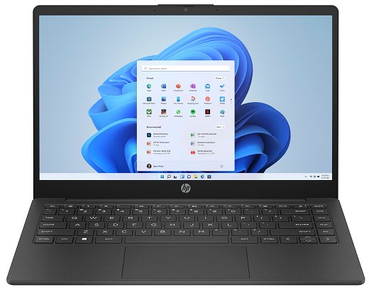 HP 14 Laptop, Intel Celeron N4020, 4 GB RAM, 64 GB Storage, 14-inch Micro-edge HD Display, Windows 11 Home, Thin & Portable, 4K Graphics, One Year of Microsoft 365 (14-dq0040nr, Snowflake White)