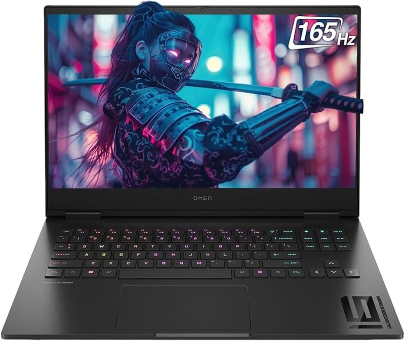 HP OMEN 16t Gaming Laptop, Intel i7 - 13620H, 32GB RAM, 1TB SSD, 16.1 Inch 165Hz FHD, NVIDIA GeForce RTX 4060 8GB,Windows 11 Home, Black with Hyper Gaming Wireless Earbuds‎HP