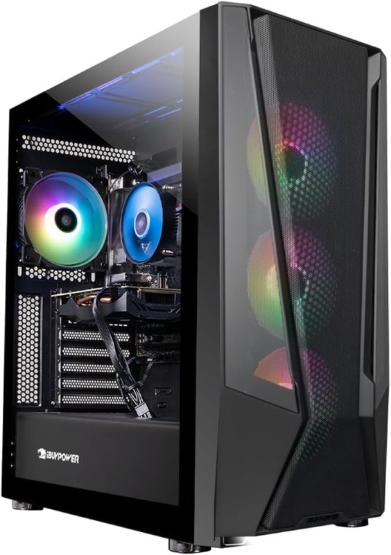 iBUYPOWER TraceMesh Gaming PC Computer Desktop TMI7N46T01 (Intel Core i7 14700F, NVIDIA GeForce RTX 4060 Ti 8GB, 32GB DDR5 5600 RGB (16x2), 1 TB NVMe SSD, WiFi Read, Windows 11 Home)‎iBUYPOWER