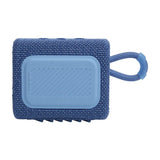 JBL Go 3 Eco - Portable Mini Bluetooth Speaker, big audio and punchy bass, IP67 waterproof and dustproof, 5 hours of playtime, Made in part with recycled materials (Eco Blue)JBL