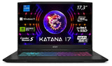 MSI Katana 17, 17.3", FHD, 144Hz, Intel Core i7 - 13620H, 2x8GB RAM, 1TB SSD, RTX 4060 8GB, Windows 11 Home, QWERTZ Keyboard, Black, B13VFK - 269‎MSI